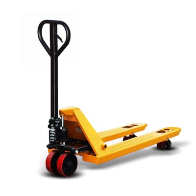 China Hot Sale 1-5 Ton PU Wheel Handbrake Nylon Rubber Pallet Truck All-Weather Material Handling Tool Hydraulic Jack Pump Mount for sale