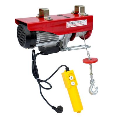 China Cargo lifting in various situations hot sale 100kg-1000kg small electric wire rope hoist industry household small electric chain hoist for sale