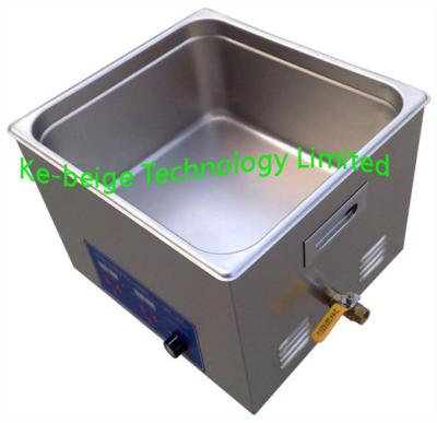 China Digital 15L 360w Heated Benchtop Ultrasonic Cleaner Stainless Steel For Medical for sale