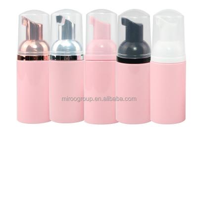 China Foam Empty Cosmetic Gold Silver Cosmetic Foam Shampoo Shampoo Bottle Pink Black 30ml 50ml 60ml Packaging Detergent Bottle for sale