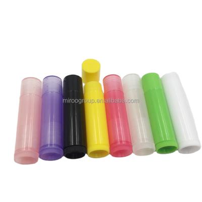 China Wholesale 10PCS/LOT 5ml 5g Mini Empty Chapstick Lip Gloss Clear Transparent Black White Lip Balm Container Lip Balm Tubes for sale