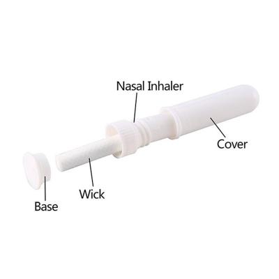 China DIY Filling 1000PCS Essential Oils Nasal Inhaler Sticks Essential Oil Aromatherapy White Nasal Inhaler Tubes Empty Nasal Inhalers For Essential Oils for sale