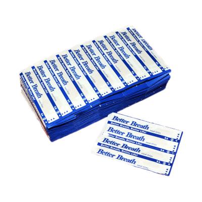 China Wholesale Bulk Anti Snore Anti Snoring Nasal Strip, Free Sample Health Care Breathe Better Nasal Strips With CE Certificate for sale