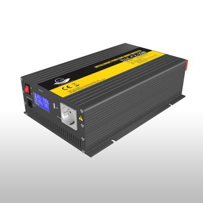 China Factory price  1500 watt  Intelligent power inverter  pure sine wave 1500w 24V 370*220*95mm for sale