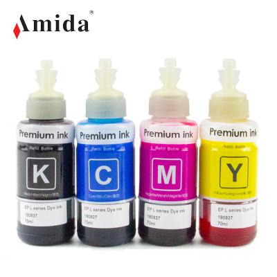 China Vivid Color Amida Digital Printing T664 Dye Ink For EPSON-L L405 L455 L475 L565 L606 L656 Series Printer T664 for sale