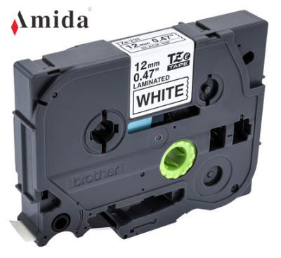 China COMPATIBLE Amida New Arrive Transparent Tape Label Printer Ribbon TZe-131 TZe-231 Black And White for sale