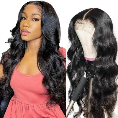 China High Density Baby Hair Lace Body Wave About 180% HD Lace Front Wigs Vietnamese Hair Pre Plucked With Baby Hair Glueless Lace Front Wigs 4X4 Closure for sale