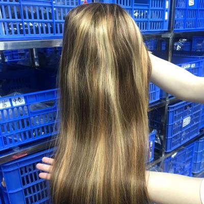 China Baby Hair about 4 27#) Wholesale 13x4 Front Wig 150% Virgin Transparent Raw Burmese Curly Hair Weave Highlight, Burmese Hair for sale