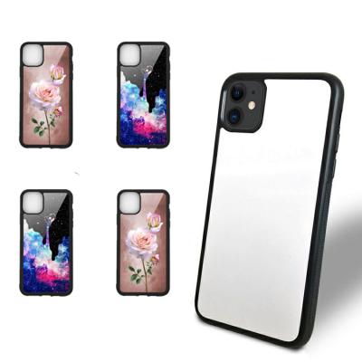 China Wholesale Bulk Heat High Quality ZHIKE Hard Clear PC Rubber Cover Tpu For iphone 11 12 2d Diy To Print Blanks Sublimation Phone Cases for sale