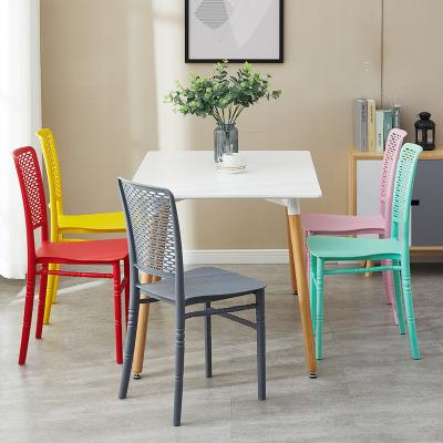 China Wholesale colorful popular modern cafe stackable plastic chairs for events for sale