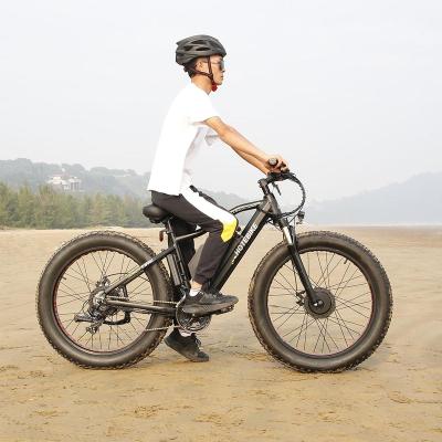 China A7AT26 48v 500W 750W dual motor aluminum alloy fat tire ebike 21 speed 26 in 2000W electric mountain bike for sale