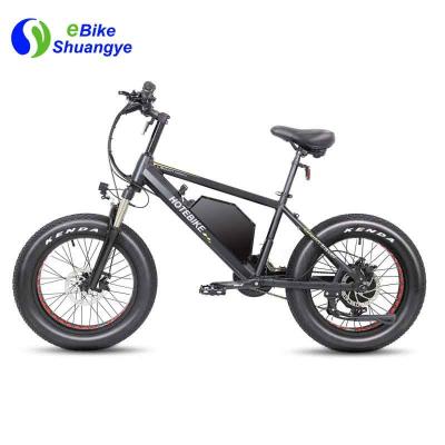 China Aluminum Alloy Fat Tire Electric Bike 48V 750W Motor Battery 20AH Hidden Electric Mountain Bike Chinese For USA Warehouse In Stock for sale