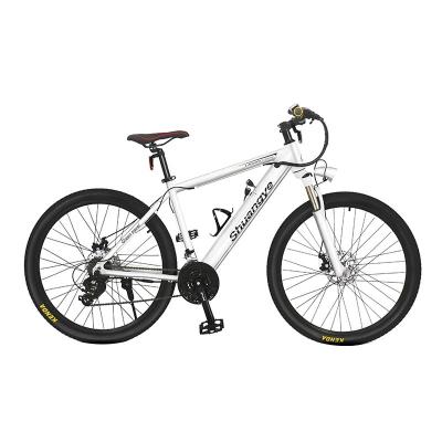 China Cheap Full Mountain Suspension Electric Bike 36V 250W 10AH UK Standard Hidden Battery Warehouse Shipments for sale