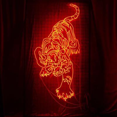 China Shop Cheap Cartoon Neon Signs Mickey Mouse Cat Fish Tiger Decorative Neon Sign For Bedroom for sale