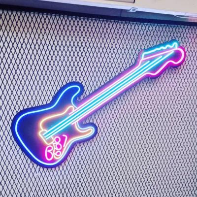 China High Quality Custom Wholesale Vintage Neon Sign Manufacturer Palm Tree Barbeque Shops Acrylic Neon Sign Guitar Signs for sale