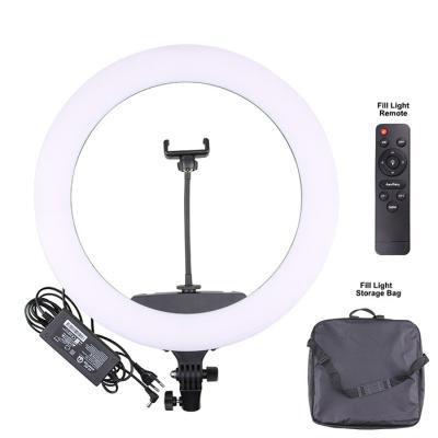 China Adjustable color tempurate 18 Inch Led Lights Soft Circle Selfie Photographic Lighting Tiktok Video Studio selfie Ring Light for sale