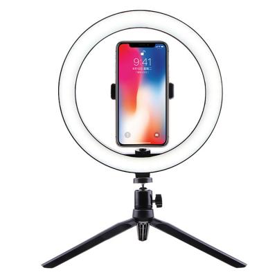 China Adjustable Color Tempurate 6inch/8inch/10inch Led Table Top Selfie Drinkable Adjustable Fill Ring Light for sale