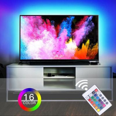 China Garden/Residential/Park/Home Usb Dc5v Powered Ip65 RGB 60 Led/m Colorful Flexible Lights Smd 5050 Smd 5v Rgbic Smart Backlight Led For TV PC for sale