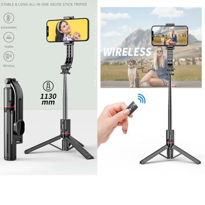 China Photography Wireless Integrantes 360 Selfie Stick Shutter Tripod Rotating Remote Shooting Stand for Mobile Phones for sale