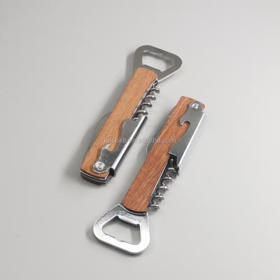 China Custom Personalized Wooden Handle Beer Bottle Opener Bo001 for sale