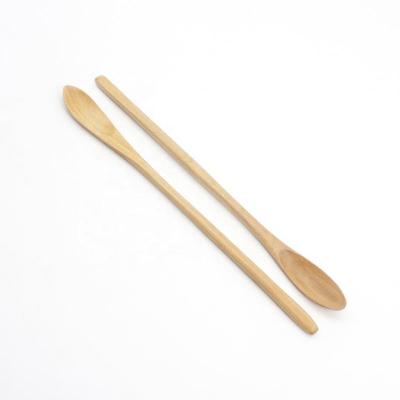 China Disposable Handmade Chashaku Matcha Stir Spoon Lean Wood for sale