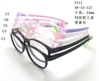 China Nice Universal ECHA 3111 Glasses Frame With Soft Rubber Kids Nose Myopia Glass Frame Pads for sale