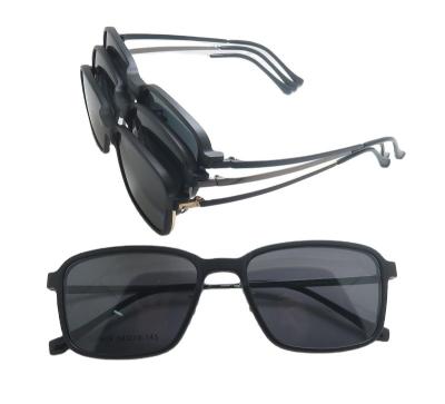 China Other Lenses Sunglasses Metal Spectacle Frame Set Polarized Clip ECHA NICE TJ7609 for sale