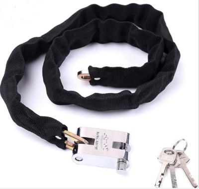 China Durable Solid Chain Lock For Bicycle Wire Bike Lock With Different Length-Good Quality for sale