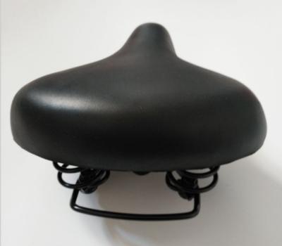 China Comfortable MTB Bicycle Saddle Men Thick PU Bicycle Seat Foam Padded Leather Saddle for sale