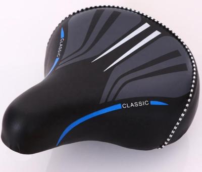 China Men's bicycle spare parts - leather bicycle saddle for electric bicycle for sale