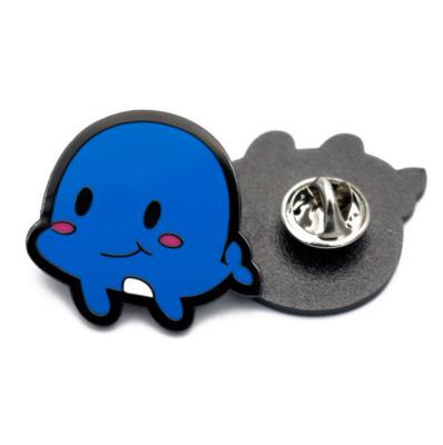 China Europe Metal Plating Black Pins Custom Cute Animal Lapel Pin for sale