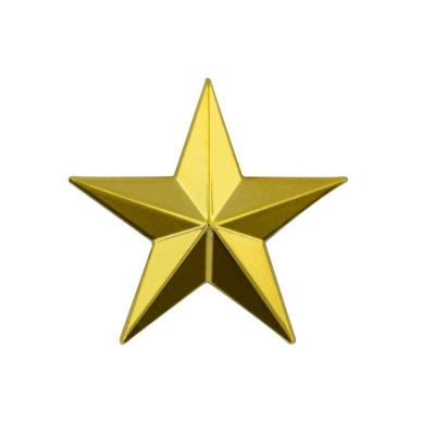 China Custom Europe 3d Star Shape Metal Lapel Pin With Gold Silver Plated for sale