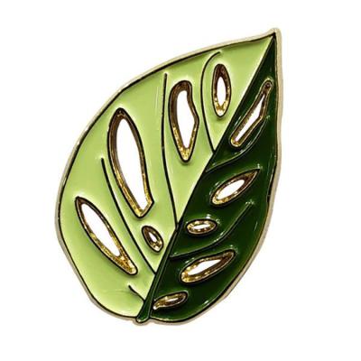 China Custom High Quality Europe Leaf Metal Soft Enamel Gold Lapel Pins for sale