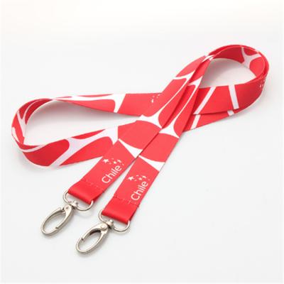 China Wholesale Polyester 100% Polyester Lanyard Keychain Eco-Friendly Lanyard With Custom Logo ID Badge Holder for sale