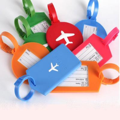 China 100% Eco-friendly Design Wholesale Custom Logo Soft PVC Luggage Tags for sale