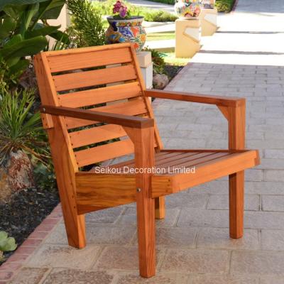 China Wooden chair outdoor wooden armchair, garden chair, wooden furniture for sale