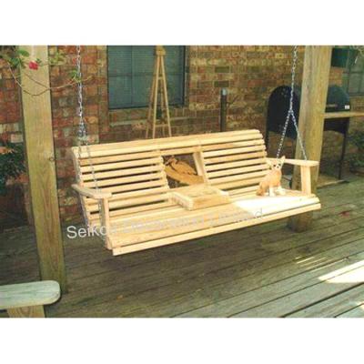 China Eco-Friendly Modern Wood Swing Chair Wooden Children's Wooden Hanging Chair Porch Swing Swing Outdoor Furniture for sale