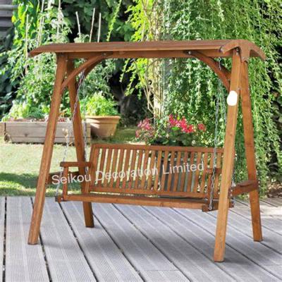 China Modern Wooden Swing Chair Wood Hanging Chair Kids Wooden Porch Swing Chair Eco-friendly Swing Chair for sale