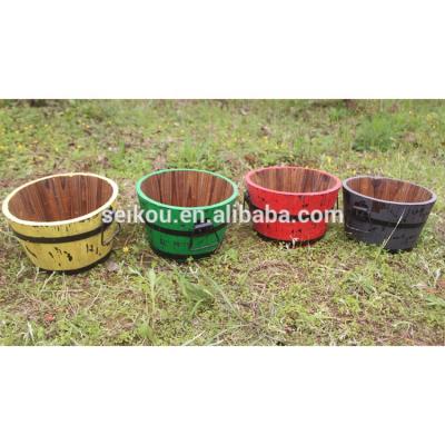 China Eco - Friendly Outdoor Garden Wooden Planter Set , Wooden Flower Pots for sale