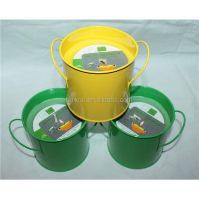 China Scented Wholesale Colorful Mini Bucket Garden Lemongrass Candle for sale