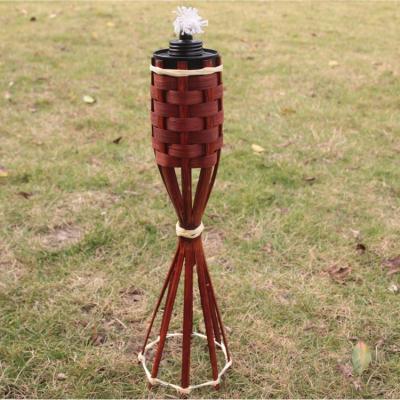 China Muti color bamboo tiki torch from Europe for outdoor garden lights for sale