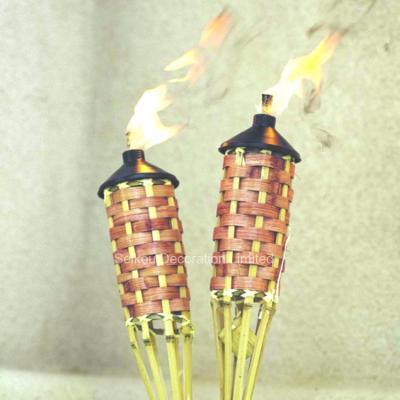 China Bamboo India Tiki Torch Patio with Beautiful Weave Standard for sale