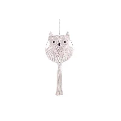 China Nordic Hot Bohemian Wall Decorations Art Handmade Craft Owl Cotton Ornament Macrame Factory Sale Home Decorations for sale