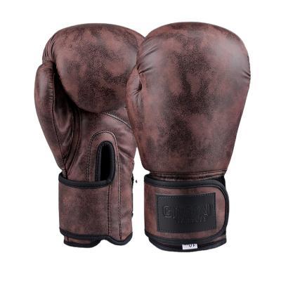 China Weifang Edton Vintage Tan Brown Micor-fiber Leather High Quality Boxing Gloves Boxing Gloves Customized Boxing Gloves for sale