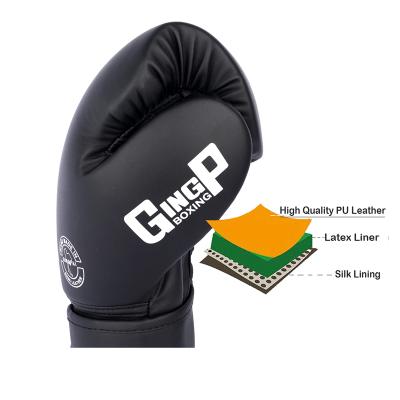 China GINGPAI Indoor Boxing Gloves Custom Purchase GINGPAI Honor Badge Boxing Gloves Edton Gym Equipment Genuine Leather Boxing Gloves for sale