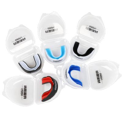 China Double Mouth Guard Muttahida Majlis-e-Amal Mouth Guard Football Soccer Braces Mouth Guard Comfortable Dental Night Guard for sale