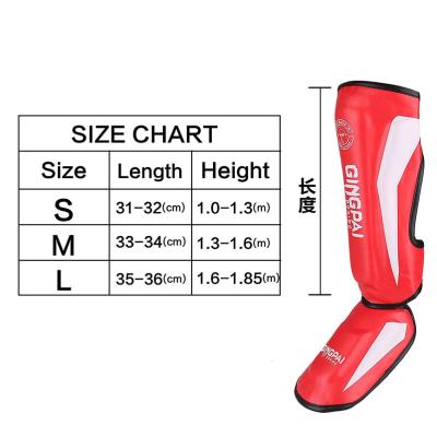 China Custom Fit Muay Tai Guards Protector Muay Tai Protector Leg Logo Shin Guard Support Boxing Body Protector for sale