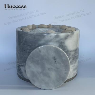 China Premium Indoor Fireplace Personal Concrete Stocked With Lid And Mat Mini Concrete Bowl Fire Table Pit for sale