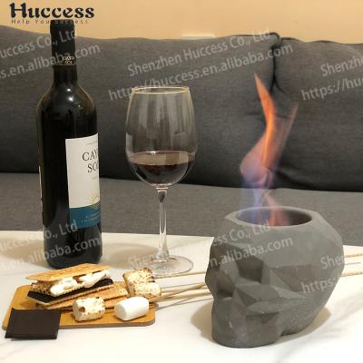 China Stored Ethanol Fireplaces Mine Portable Alcohol Table Balcony Concrete Fire Table Fireplace for sale