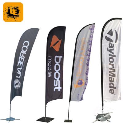 China Flying Outdoor Custom Print Beach Feather Flag /Flag Banner Printing/Swooper Flag Feather Flag for sale